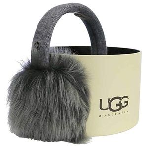 New UGG Womens Wired Luxe Earmuff With Toscana Fur